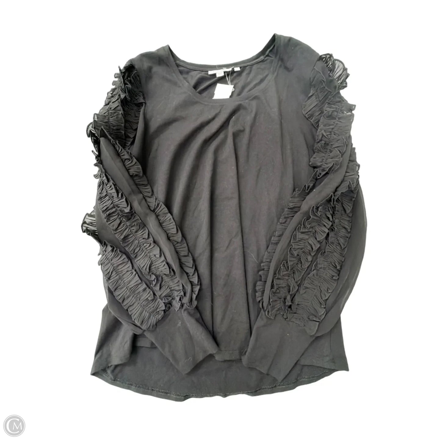 Top Long Sleeve By Chicos In Black, Size: L