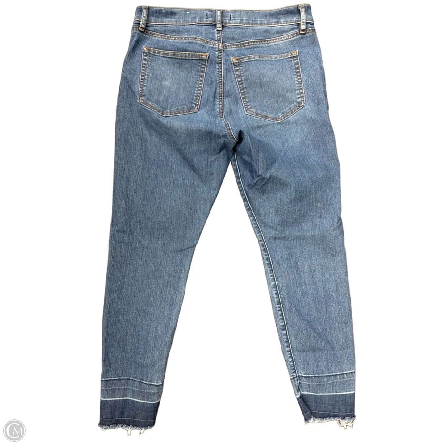 Jeans Skinny By Loft In Blue Denim, Size: 6