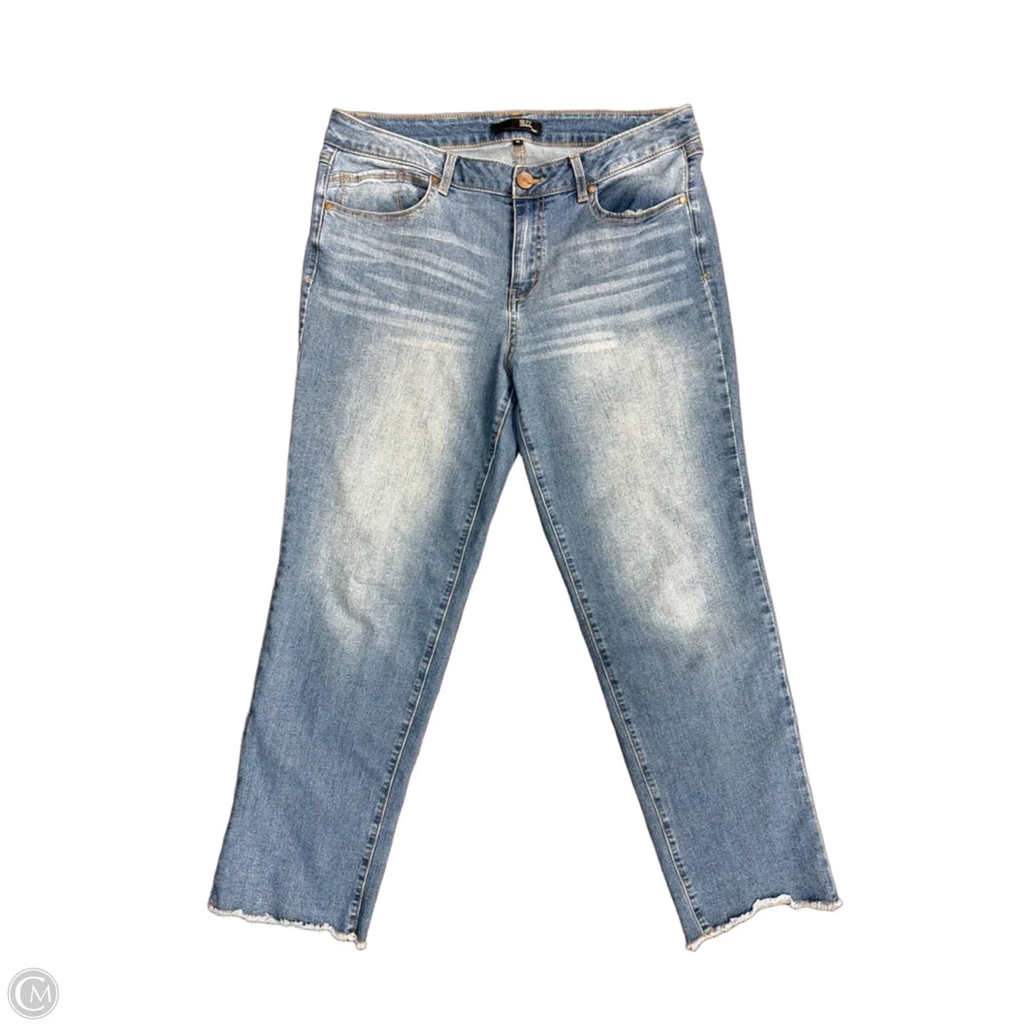 Jeans Straight By 1822 Denim In Blue Denim, Size: 14