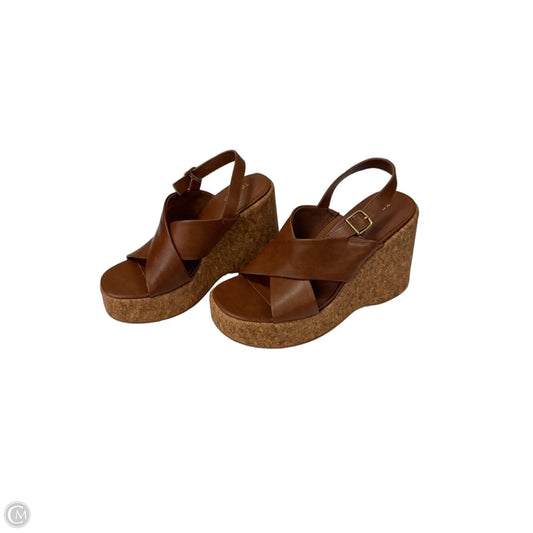 Sandals Heels Platform By Torrid In Brown, Size: 12