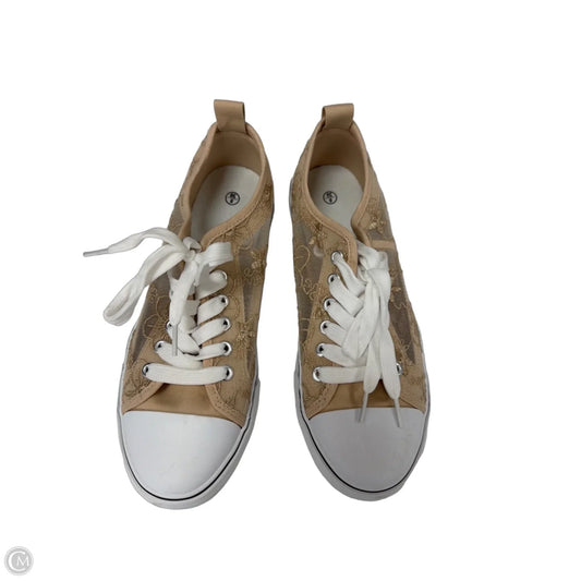 Shoes Sneakers By Clothes Mentor In Tan, Size: 8