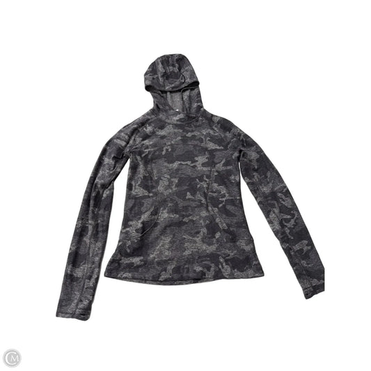 Athletic Sweatshirt Hoodie By Lululemon In Grey, Size: S
