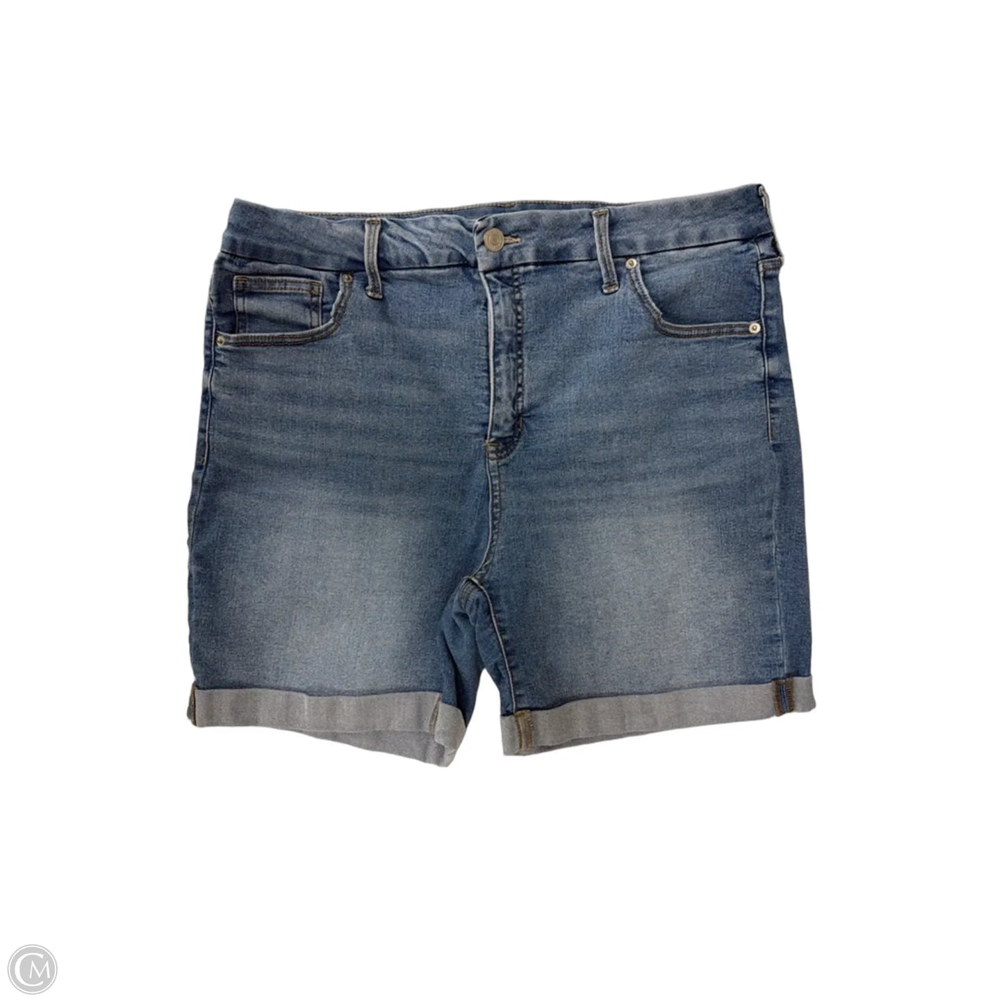 Shorts By Terra & Sky In Blue Denim, Size: 18