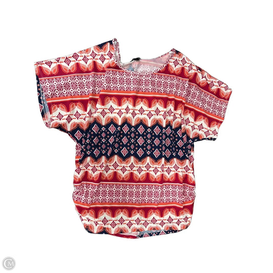 Top Short Sleeve By Espresso In Multi-colored, Size: 3x