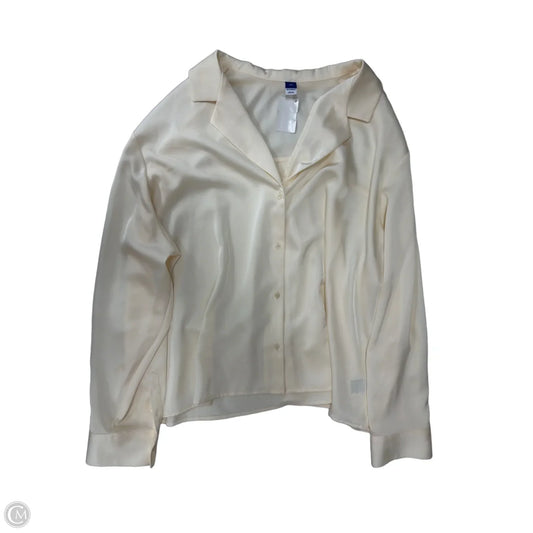 Top Long Sleeve By Old Navy In Cream, Size: 3x