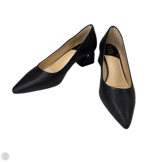 Shoes Heels Block By Alex Marie In Black & Gold, Size: 7.5