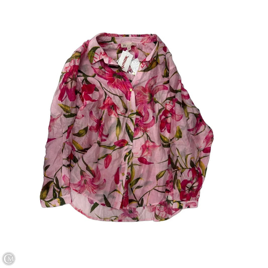 Top Long Sleeve By Philosophy In Floral Print, Size: 2x