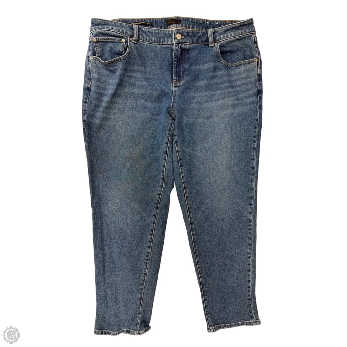 Jeans Boyfriend By Talbots In Blue Denim, Size: 14