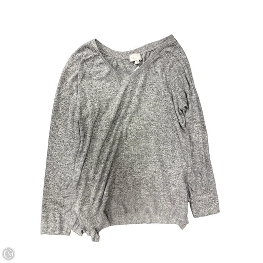 Top Long Sleeve By Clothes Mentor In Grey, Size: S
