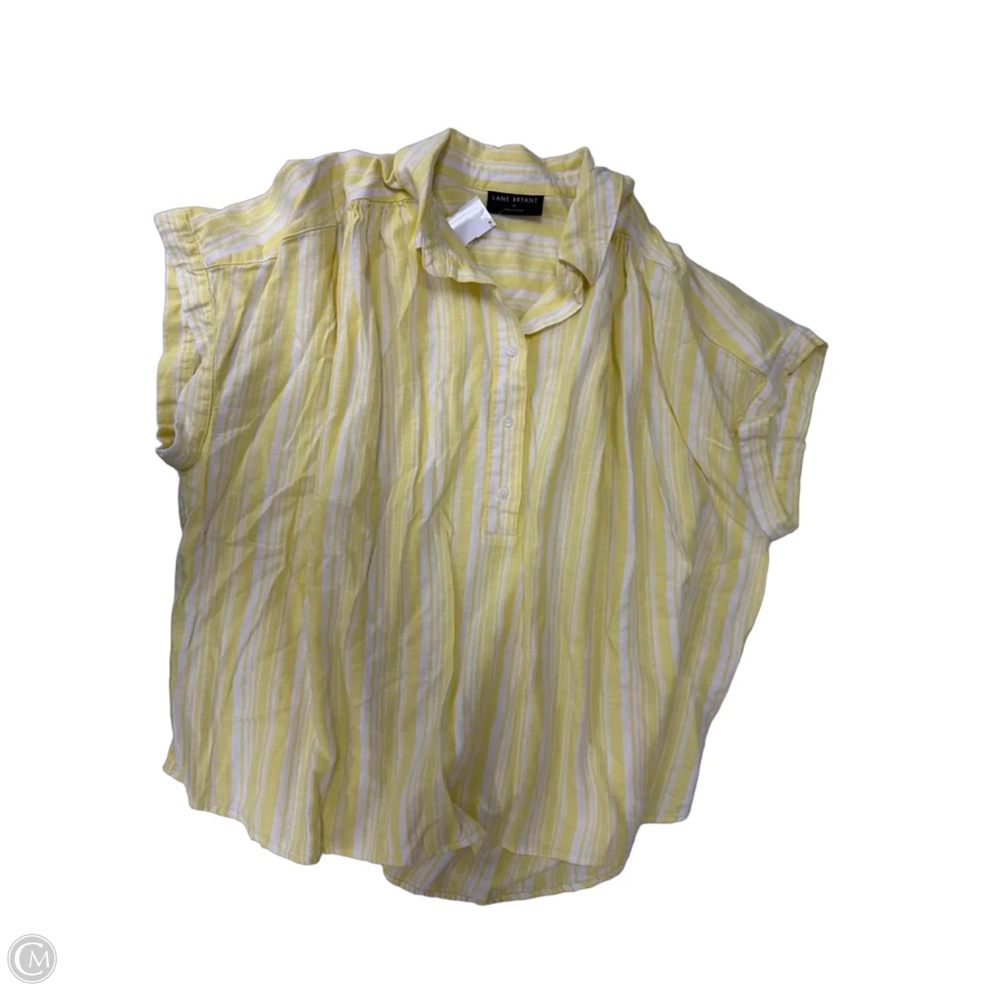 Top Sleeveless By Lane Bryant In Yellow, Size: 2x