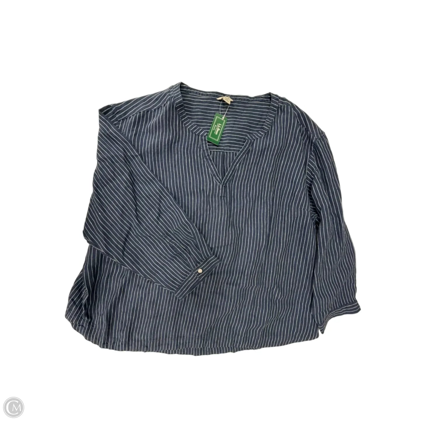 Top 3/4 Sleeve By L.l. Bean In Striped Pattern, Size: 2x
