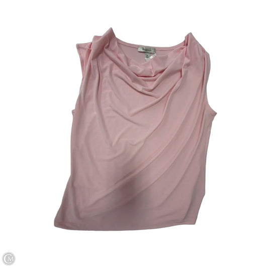Top Sleeveless By Dressbarn In Pink, Size: M
