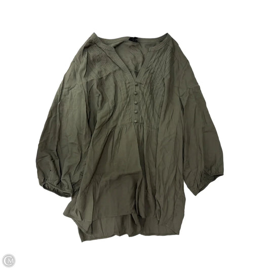 Top Long Sleeve By Torrid In Green, Size: 3x