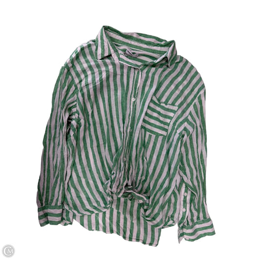 Top Long Sleeve By Sonoma In Striped Pattern, Size: 3x