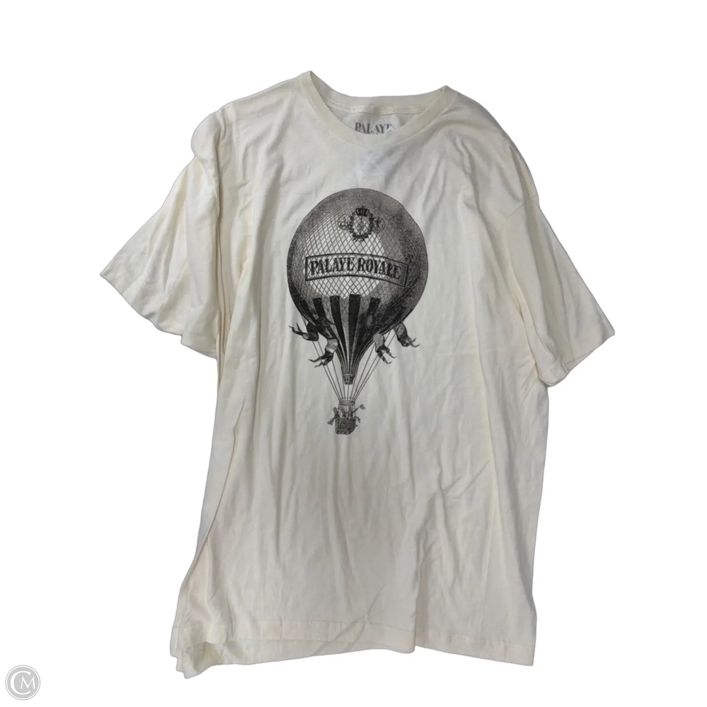 Top Short Sleeve By Clothes Mentor In Cream, Size: 3x