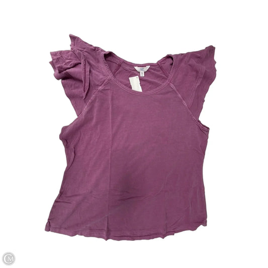 Top Short Sleeve By Time And Tru In Purple, Size: 1x