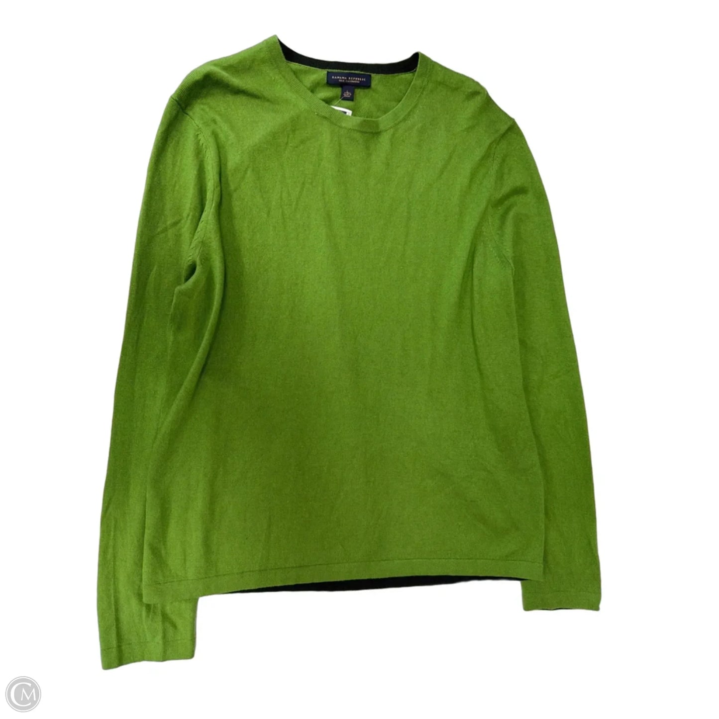 Top Long Sleeve By Banana Republic In Green, Size: L