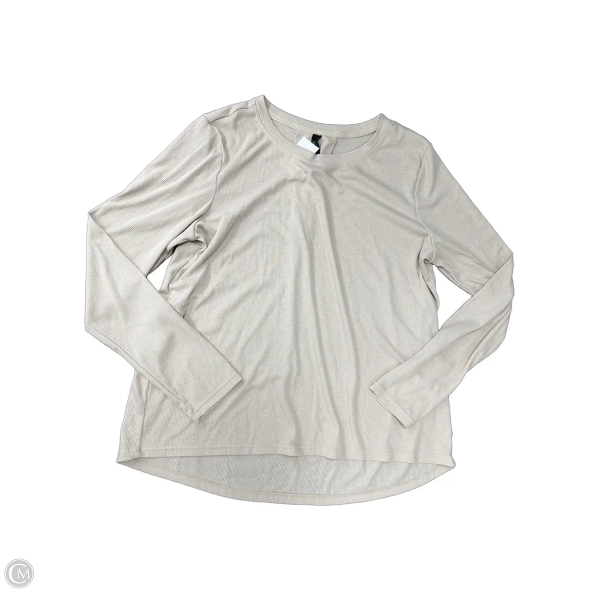 Top Long Sleeve Basic By Mondetta In Tan, Size: L