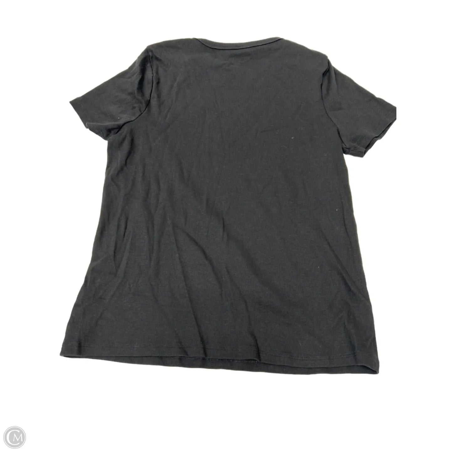 Top Short Sleeve Basic By Time And Tru In Black, Size: Xl