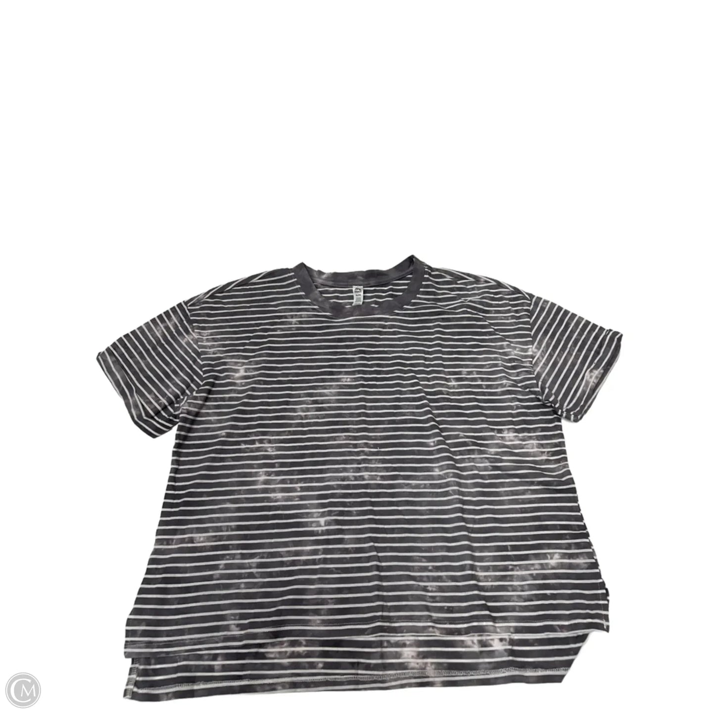 Top Short Sleeve By Rbx In Striped Pattern, Size: Xl