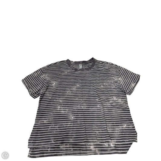Top Short Sleeve By Rbx In Striped Pattern, Size: Xl