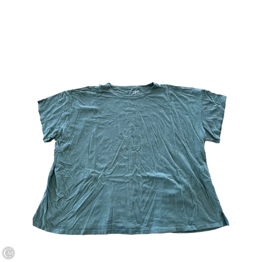 Top Short Sleeve By Maurices In Green, Size: 4x