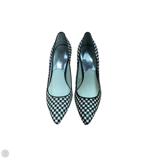 Shoes Heels Block By Michael By Michael Kors In Brown & White, Size: 7