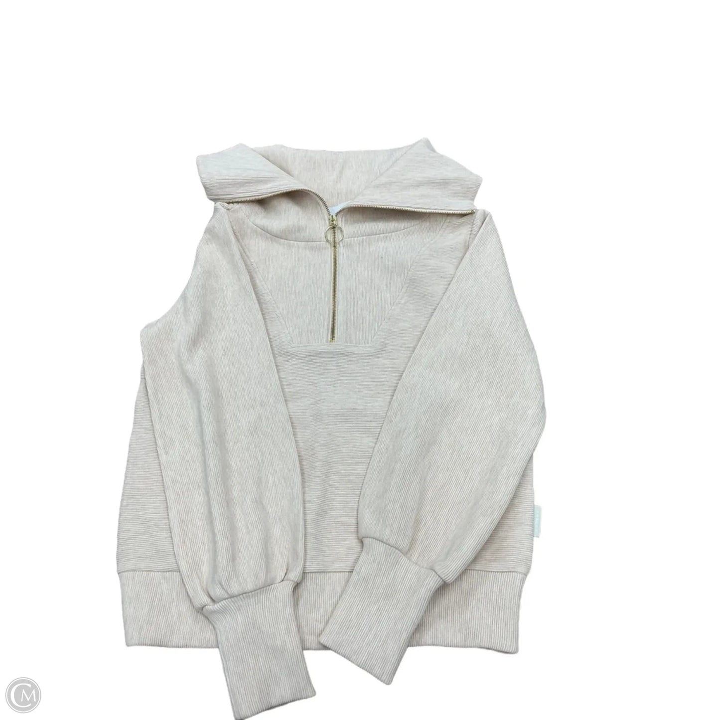 Top Long Sleeve By Varley In Cream, Size: Xxs