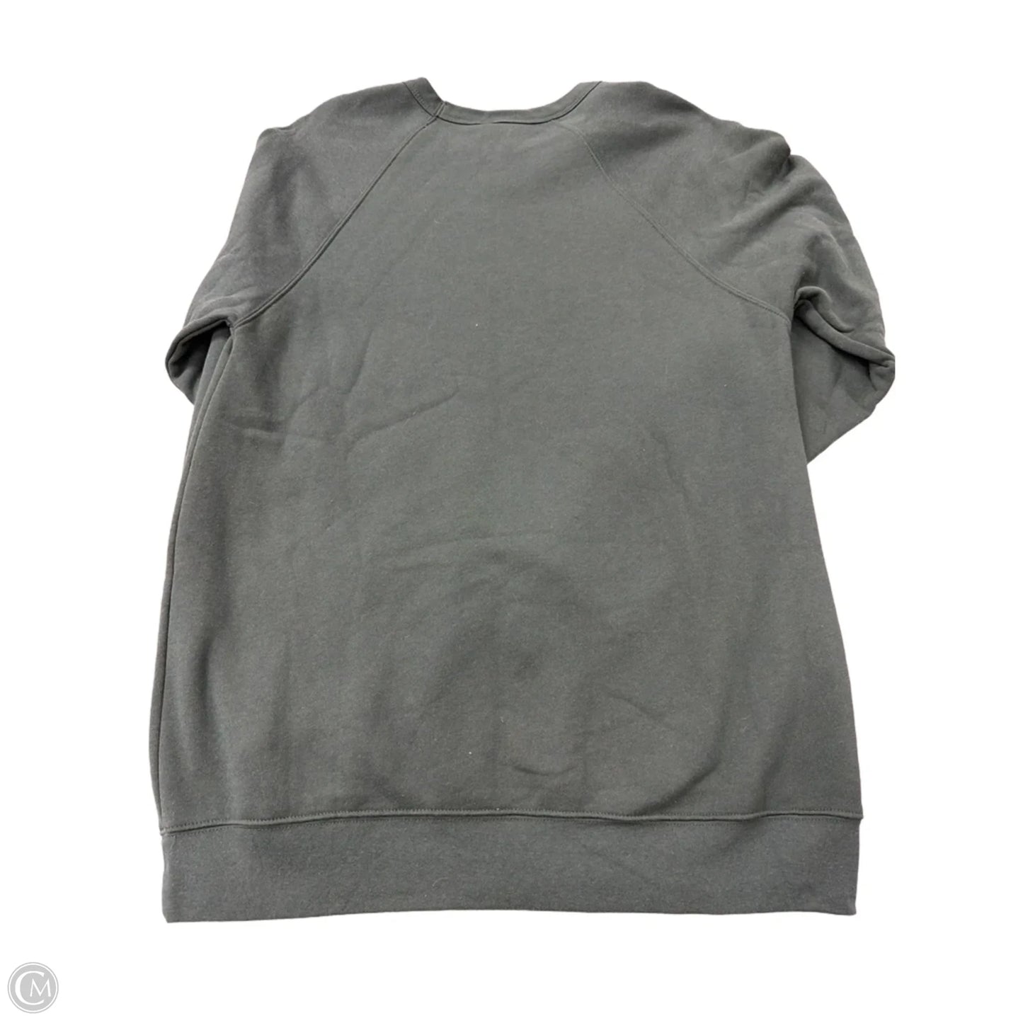 Top Long Sleeve By Bella + Canvas In Green, Size: Xl