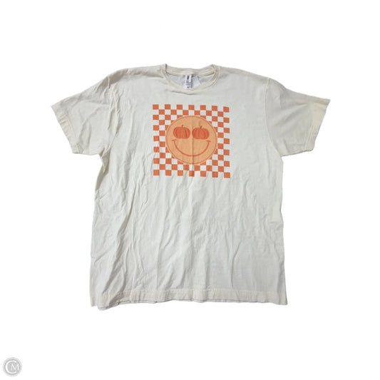 Top Short Sleeve By Tultex In Cream, Size: Xl