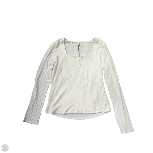 Top Long Sleeve By Nine Britton In Cream, Size: 1x