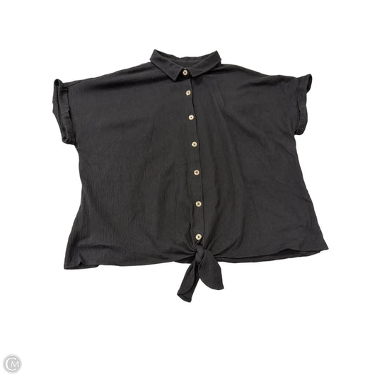 Top Short Sleeve By Belle By Kim Gravel In Black, Size: 2x