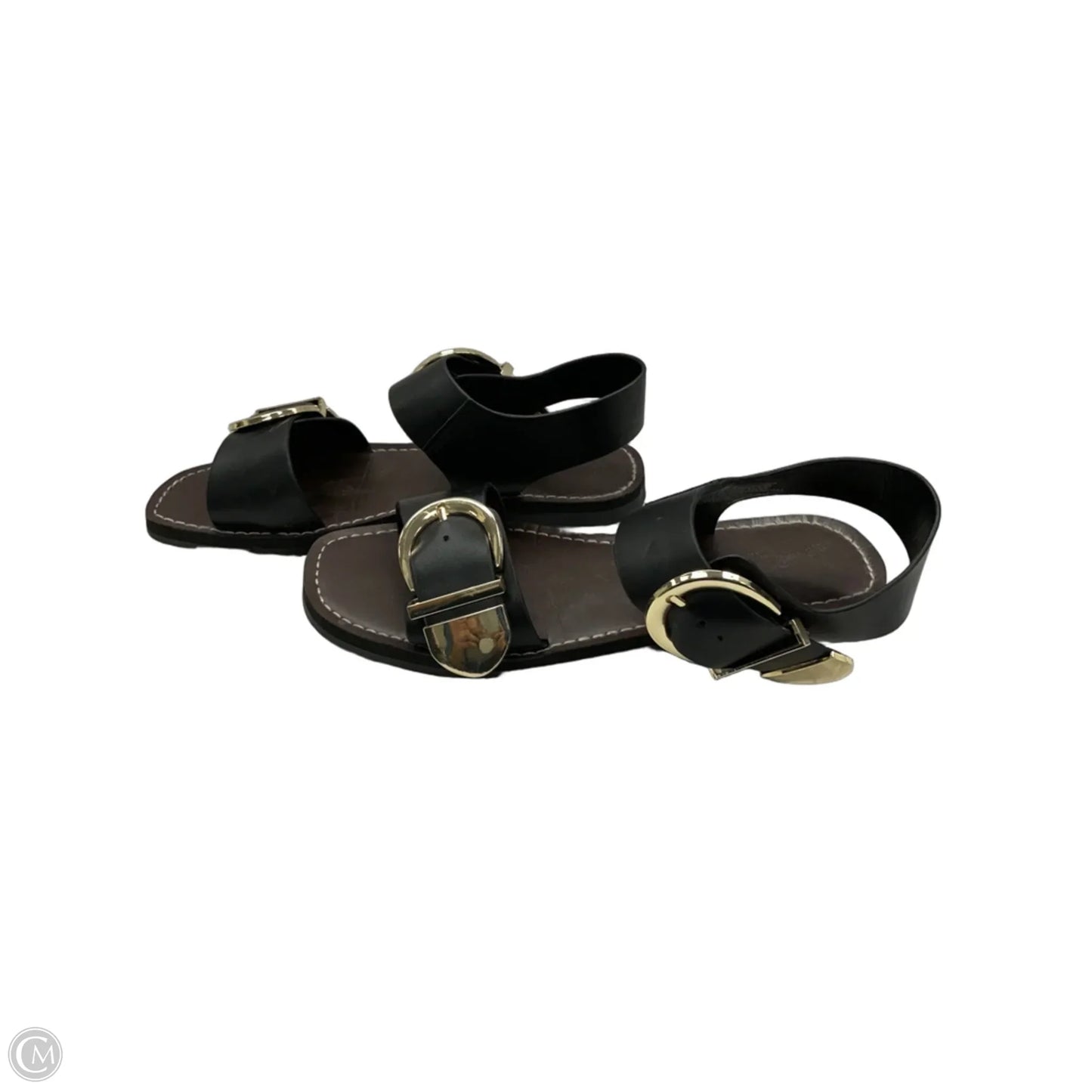 Sandals Flats By Universal Thread In Black, Size: 6