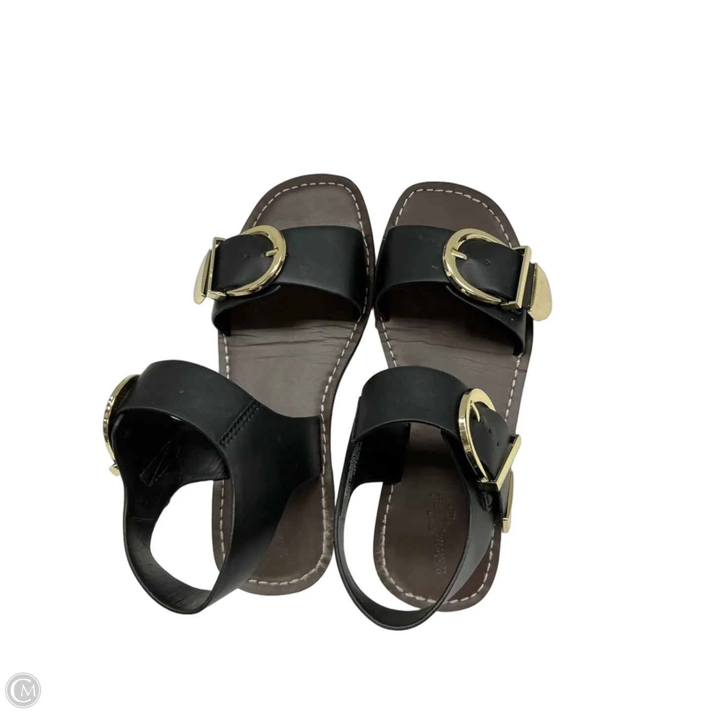 Sandals Flats By Universal Thread In Black, Size: 6