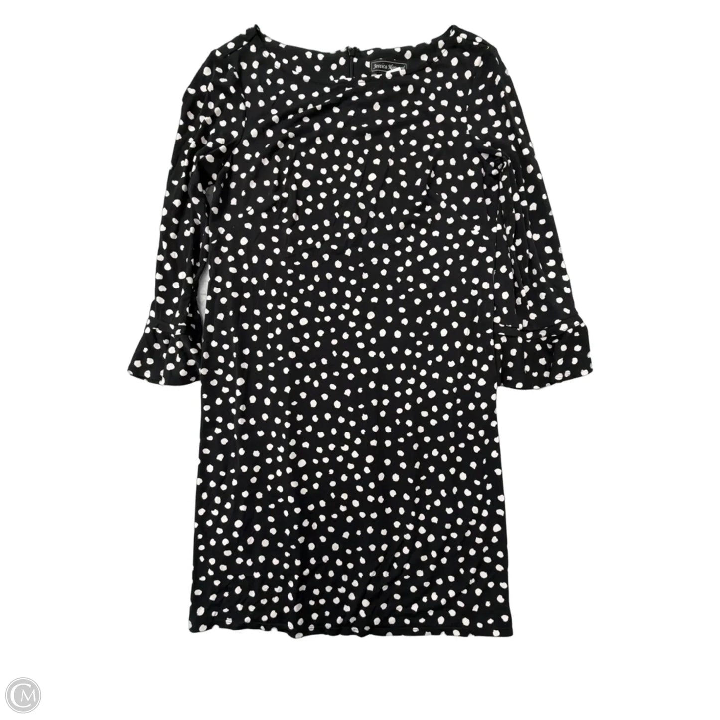 Dress Casual Midi By Jessica Howard In Polkadot Pattern, Size: L
