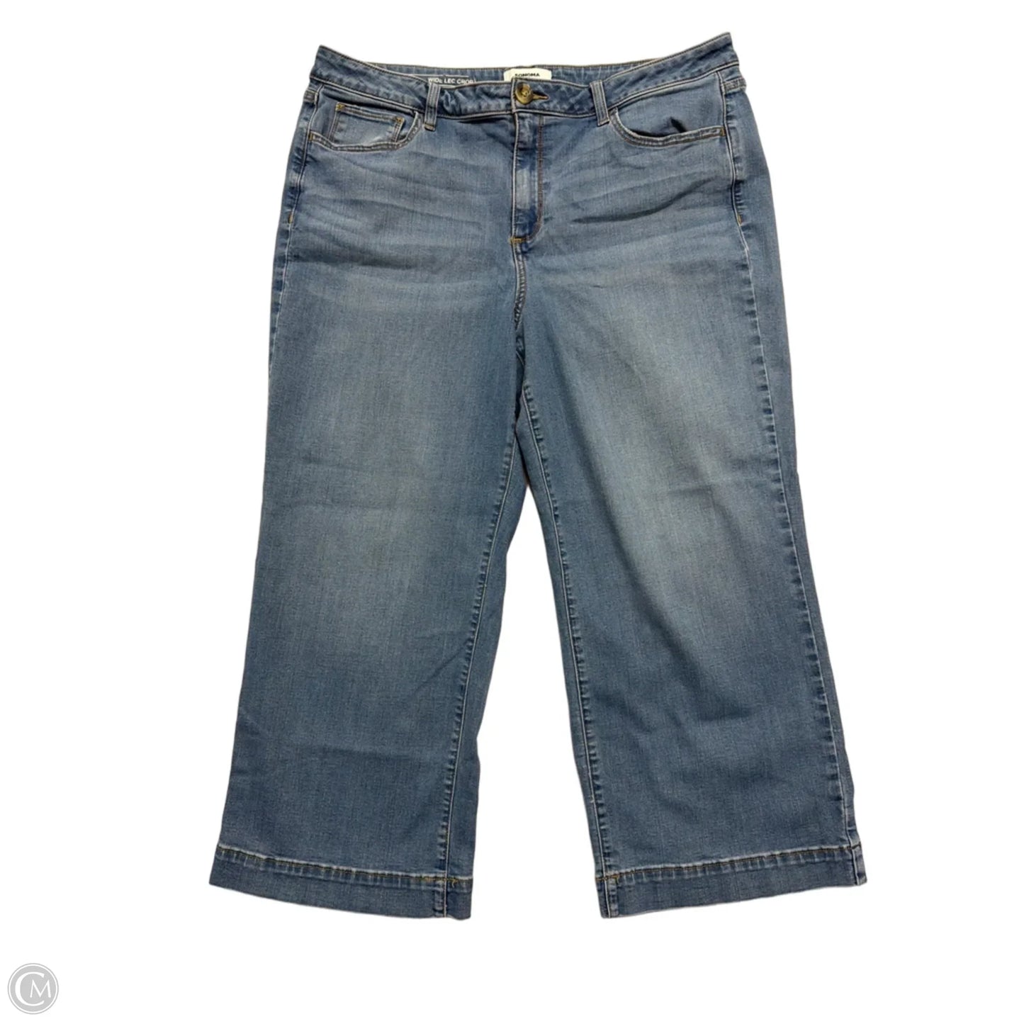 Jeans Wide Leg By Sonoma In Blue Denim, Size: 18
