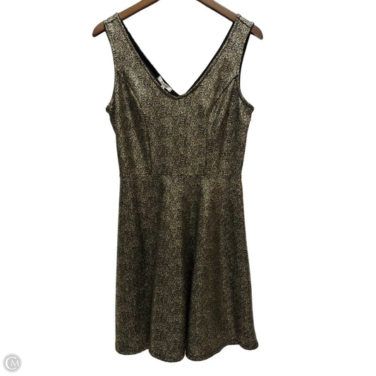 Dress Casual Midi By Maurices In Black & Gold, Size: S