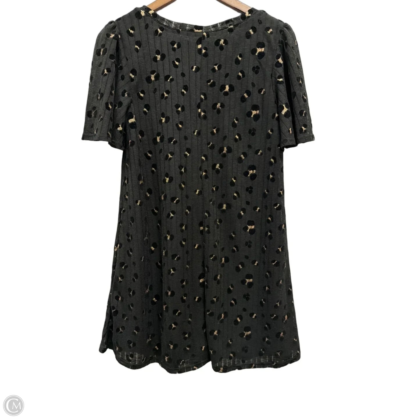 Dress Casual Midi By Loveriche In Black & Gold, Size: S