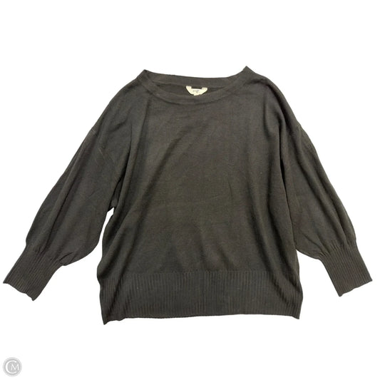 Top Long Sleeve By Terra & Sky In Black, Size: 2x
