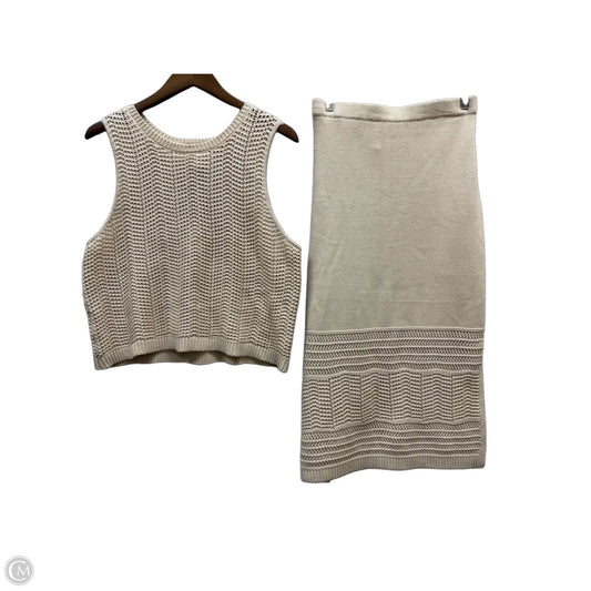 Skirt Set 2pc By Rachel Zoe In Tan, Size: Xl