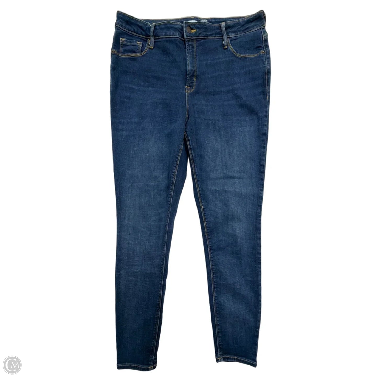 Jeans Skinny By Old Navy In Blue Denim, Size: 16