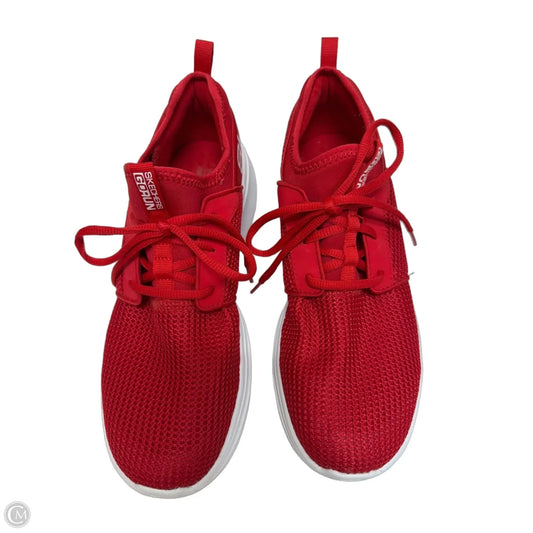 Shoes Athletic By Skechers In Red & White, Size: 9.5