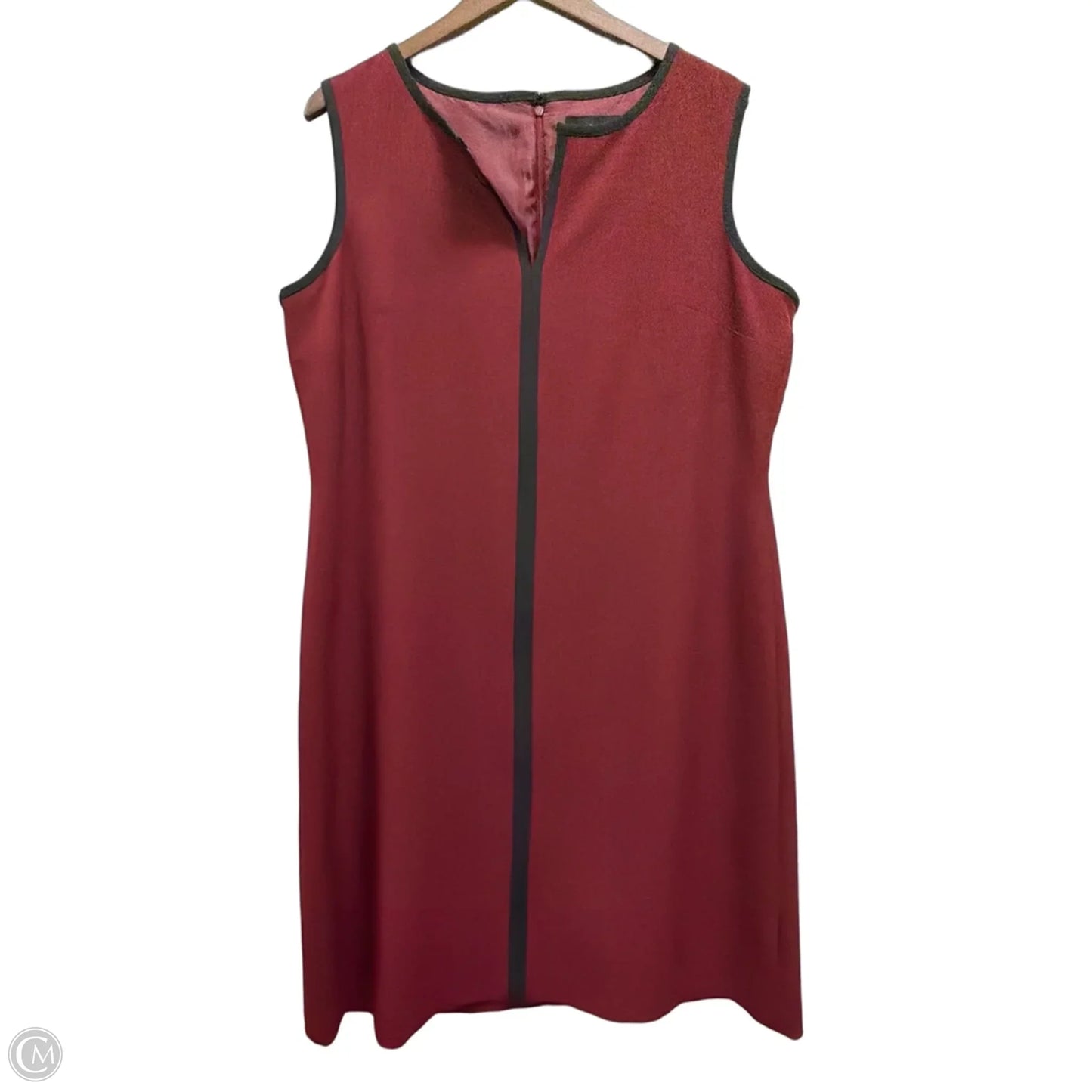 Dress Work By Evan-picone In Black & Red, Size: Xl
