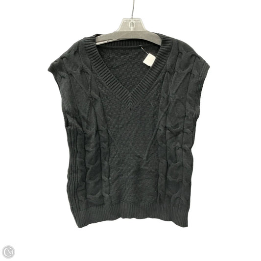 Vest Sweater By Shein In Black, Size: M