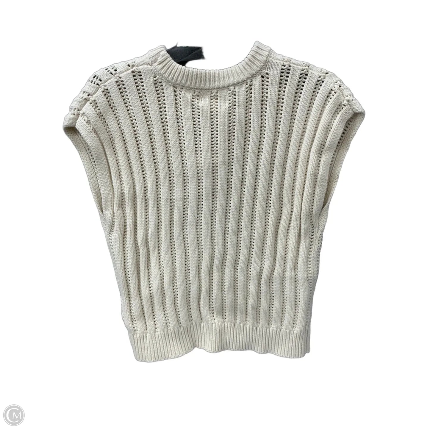 Vest Sweater By Jessica Simpson In Cream, Size: M
