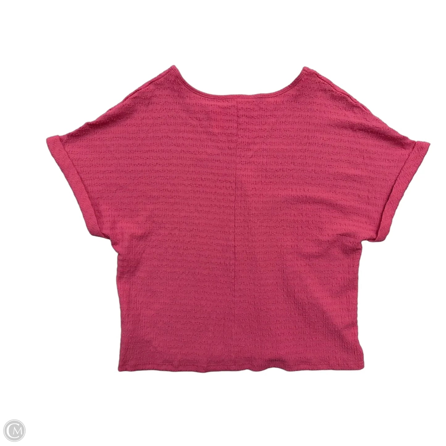 Top Short Sleeve By Emery Rose In Pink, Size: Xl