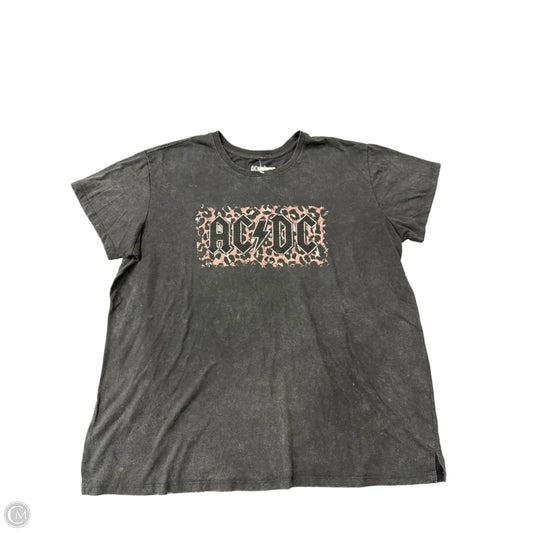 Top Short Sleeve By Clothes Mentor In Black, Size: 1x