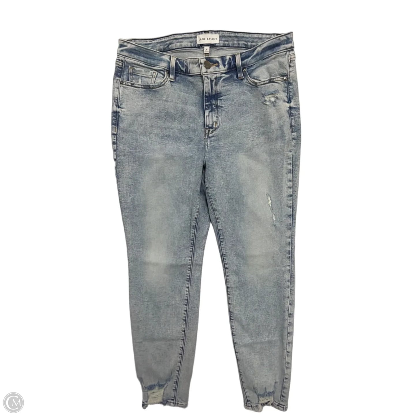 Jeans Skinny By Lane Bryant In Blue Denim, Size: 16