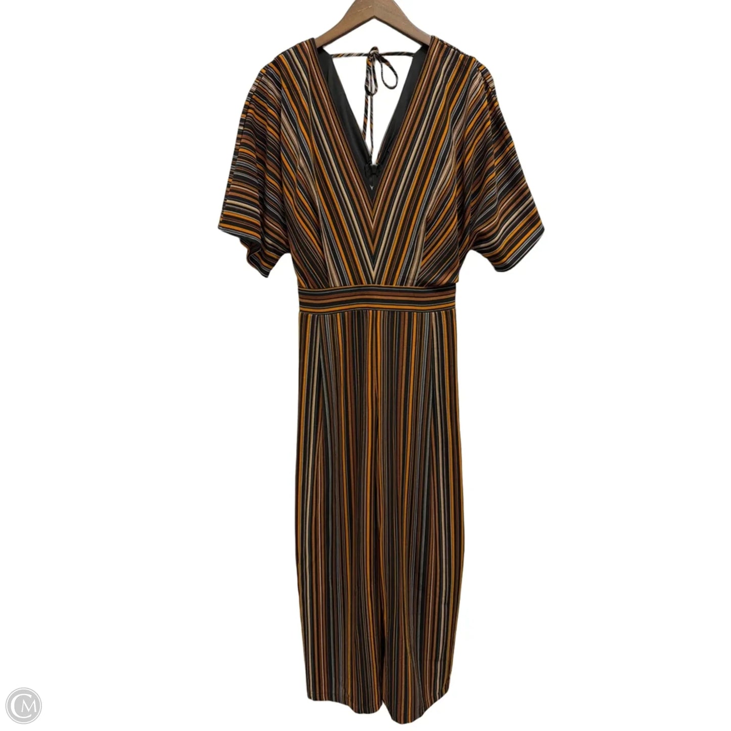 Jumpsuit By City Chic In Striped Pattern, Size: Xl