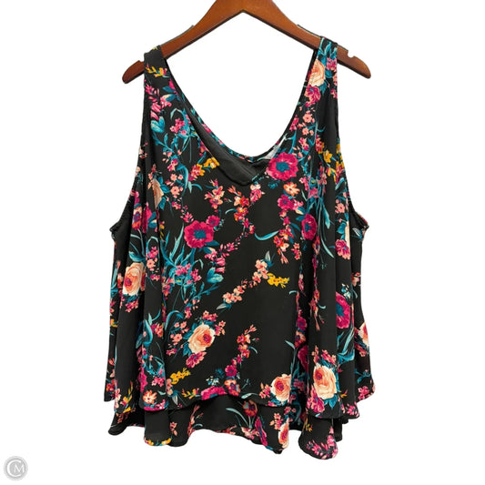 Tank Top By Boutique + In Floral Print, Size: 3x